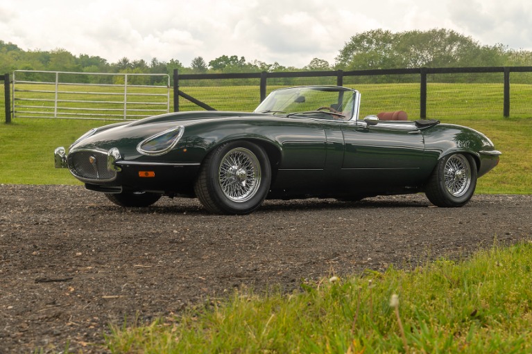 Used 1974 Jaguar XKE V-12 Roadster Honoring the perfection and sensation of the Series I XKE for sale Call for price at Motor Classic & Competition Corp in Bedford Hills NY